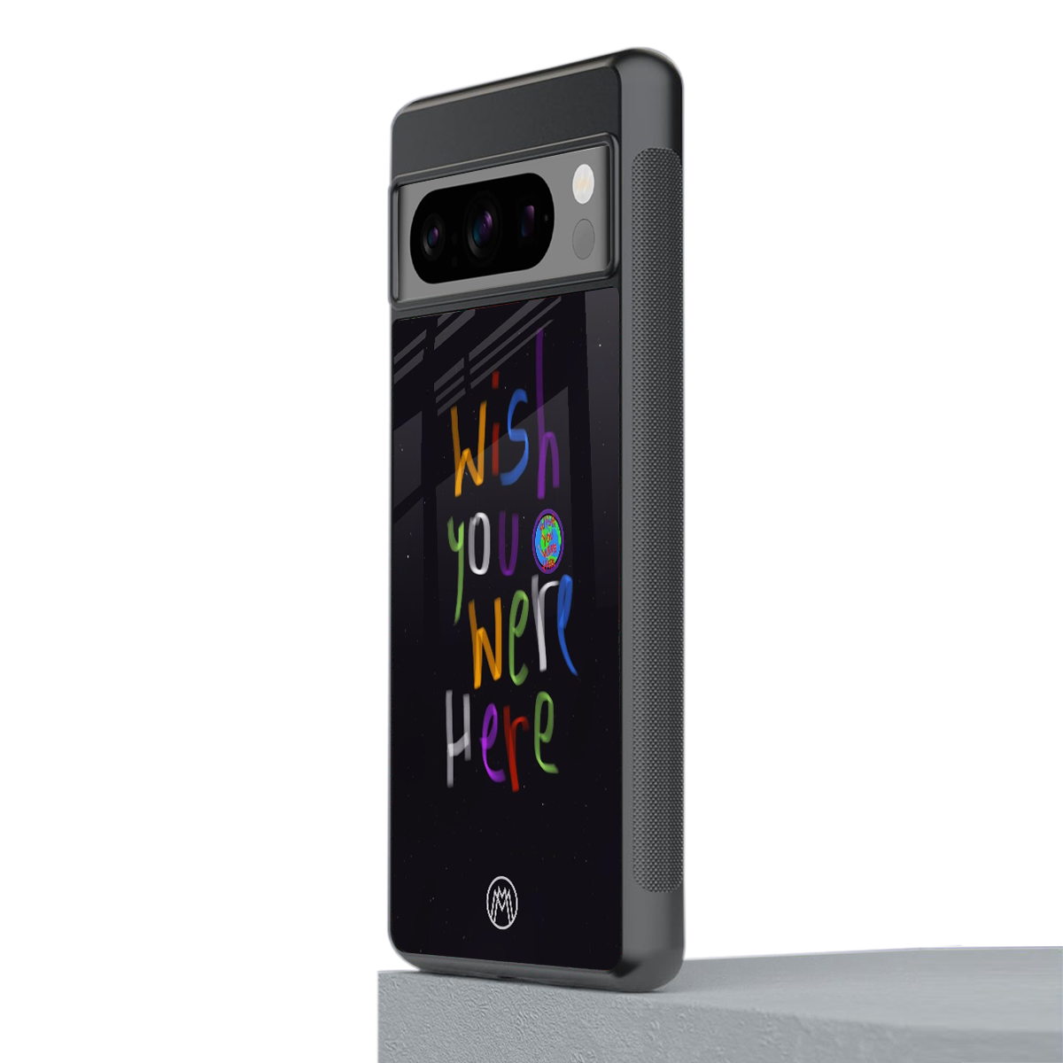 wish you were here back phone cover | glass case for google pixel 8 pro