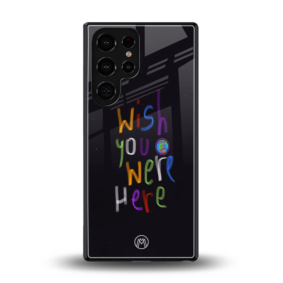 wish you were here back phone cover | glass case for samsung galaxy s25 ultra