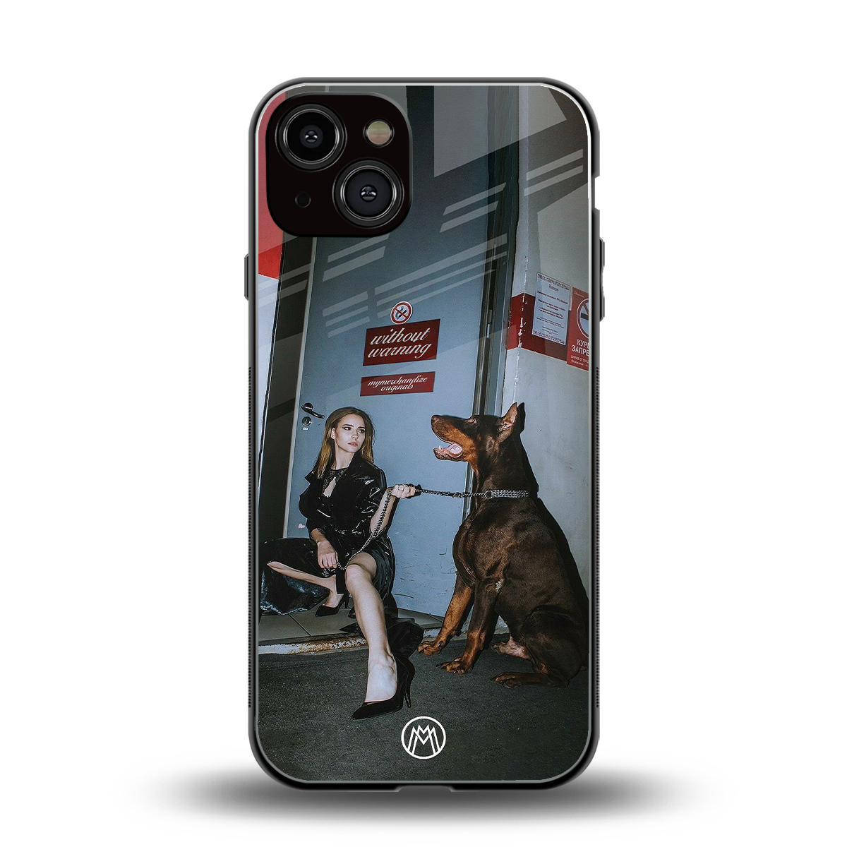 without warning back phone cover | glass case for iphone 13