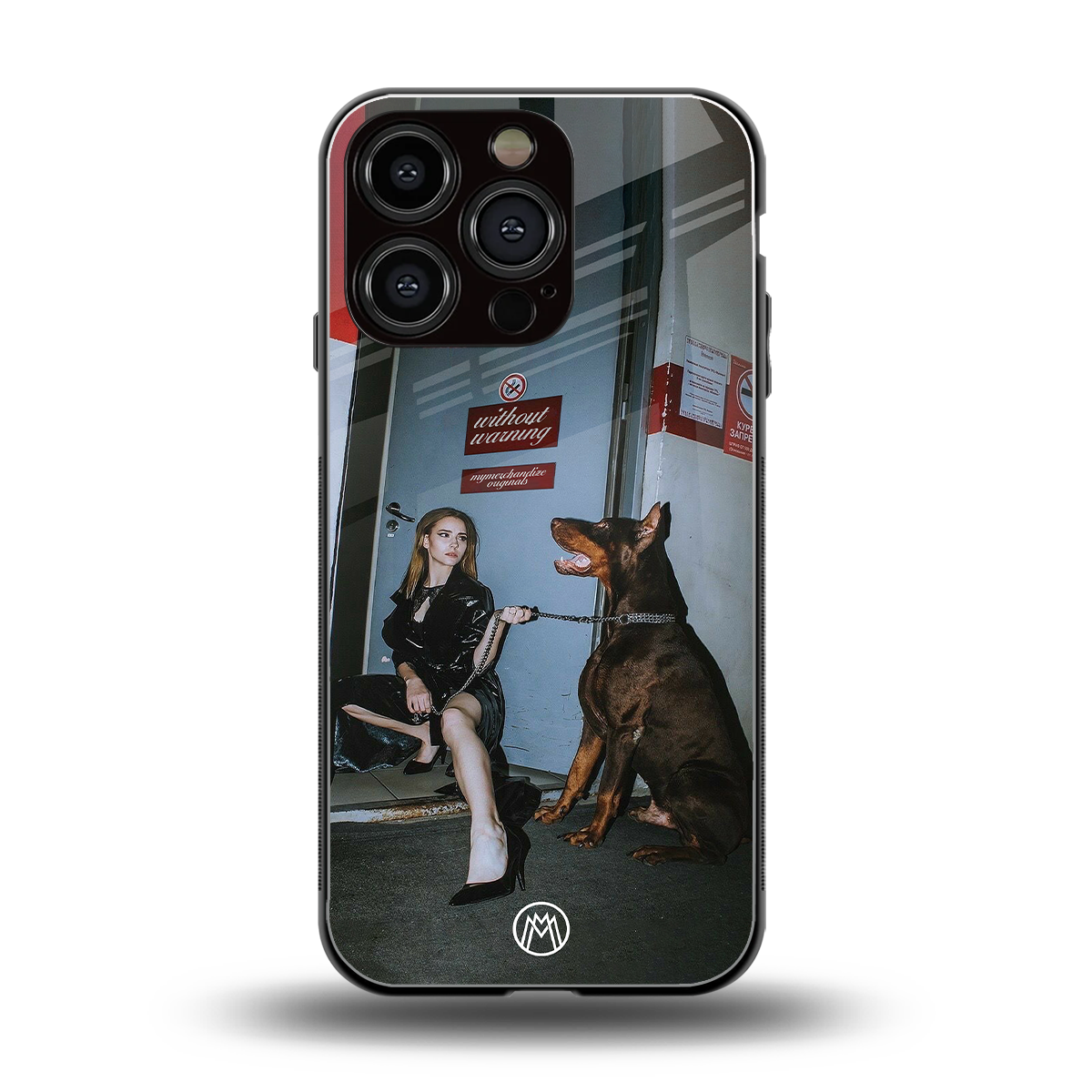 without warning back phone cover | glass case for iphone 16 pro