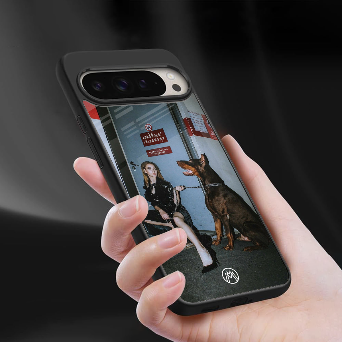 without warning back phone cover | glass case for google pixel 9 pro