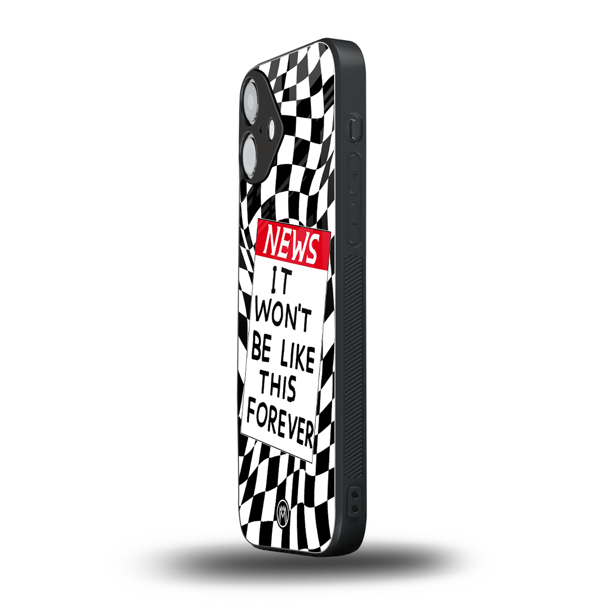 won't be like this forever back phone cover | glass case for iphone 16 plus