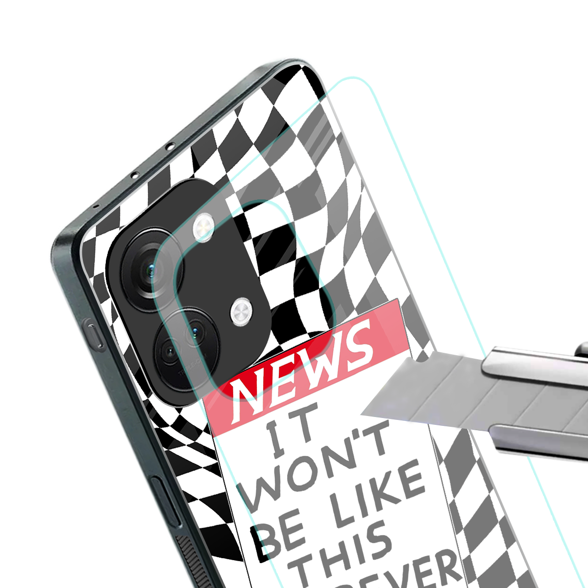 won't be like this forever back phone cover | glass case for oneplus nord 3