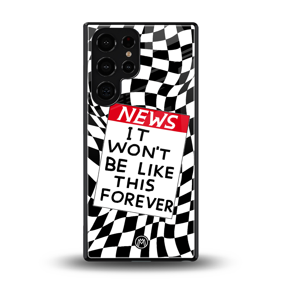won't be like this forever back phone cover | glass case for samsung galaxy s25 ultra