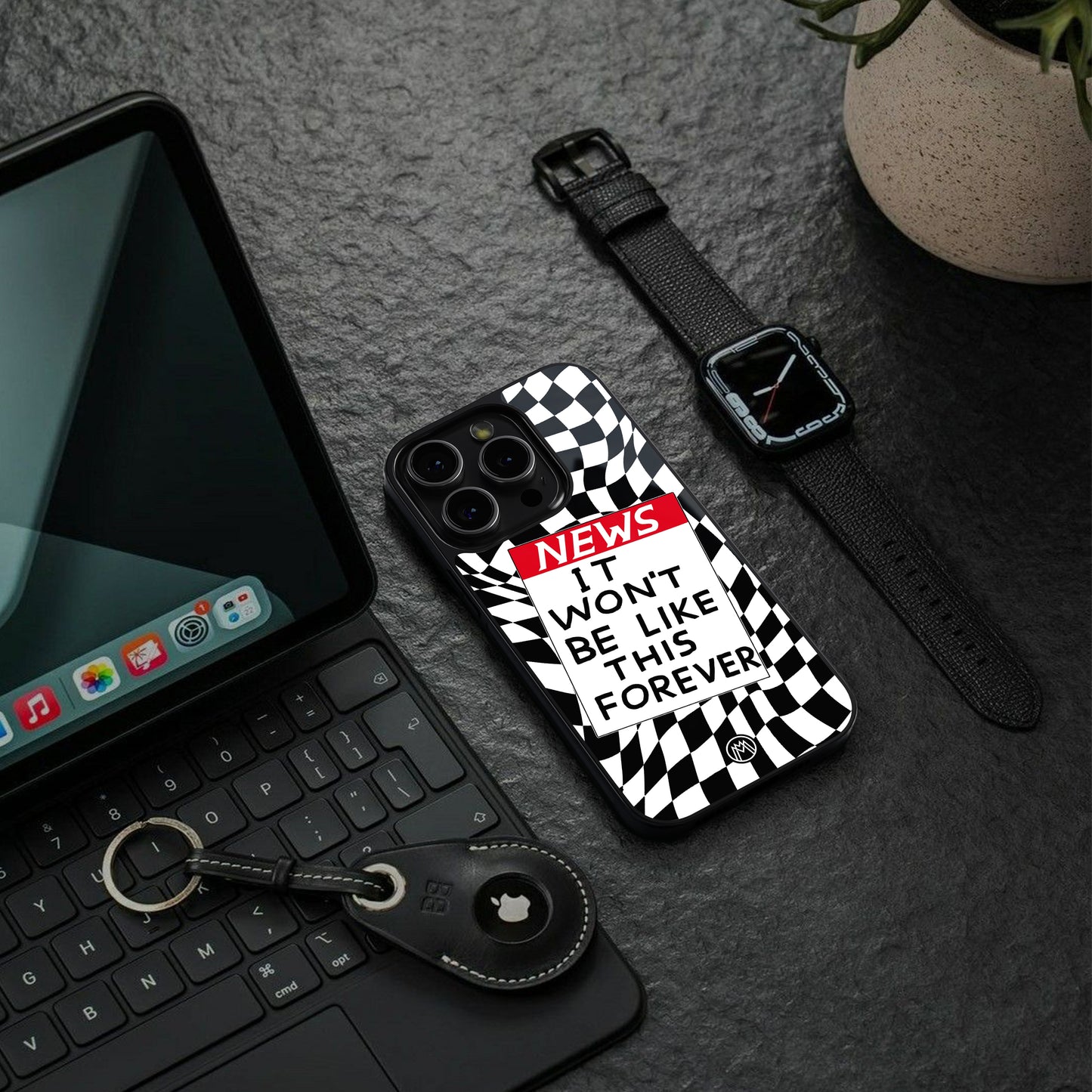 won't be like this forever back phone cover | glass case for iphone 16 pro max