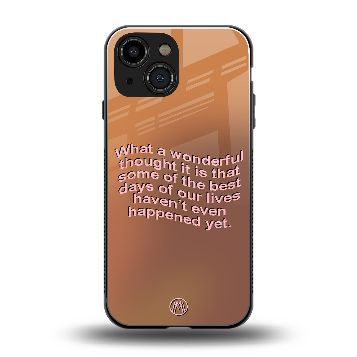 wonderful thought back phone cover | glass case for iphone 13 mini