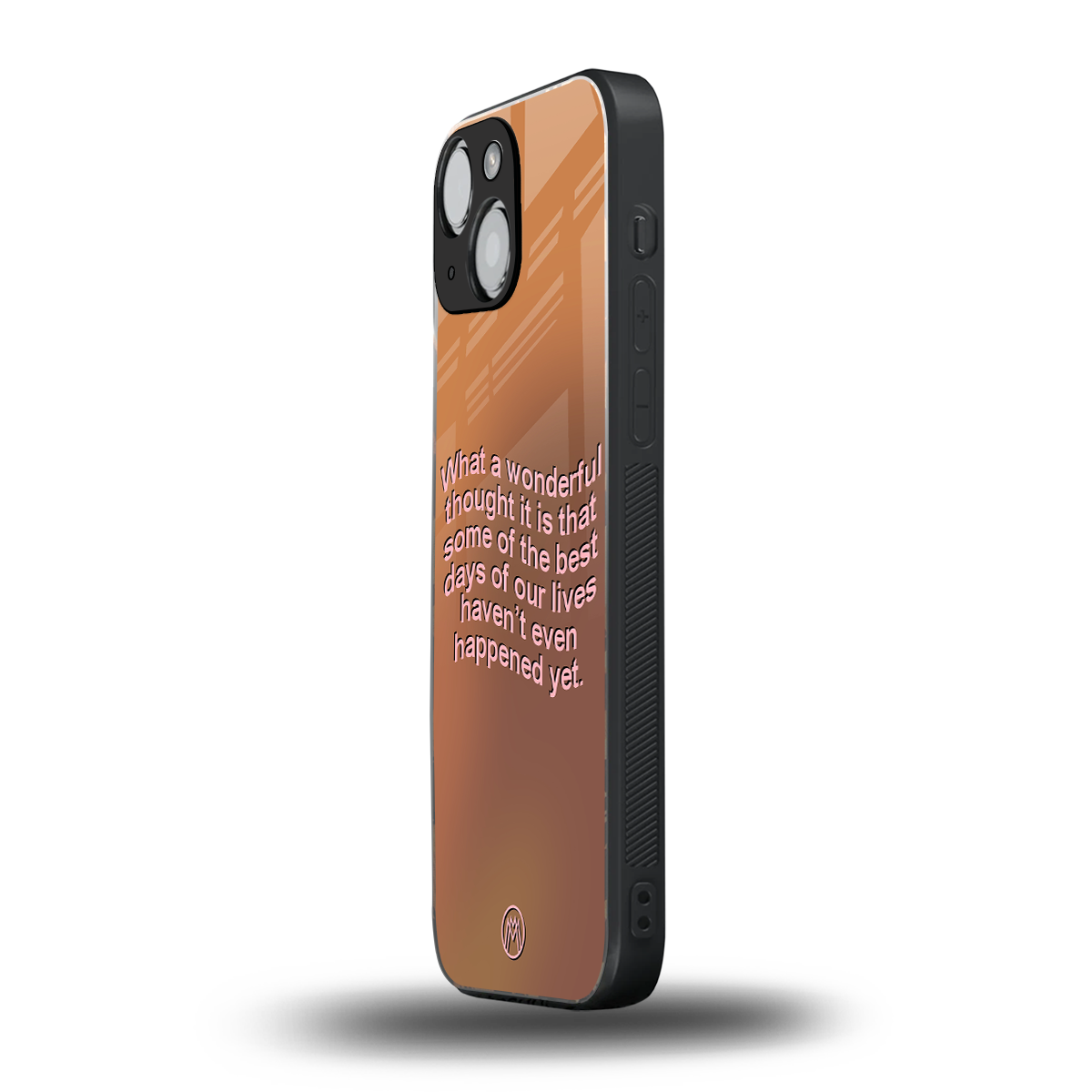 wonderful thought back phone cover | glass case for iphone 13 mini
