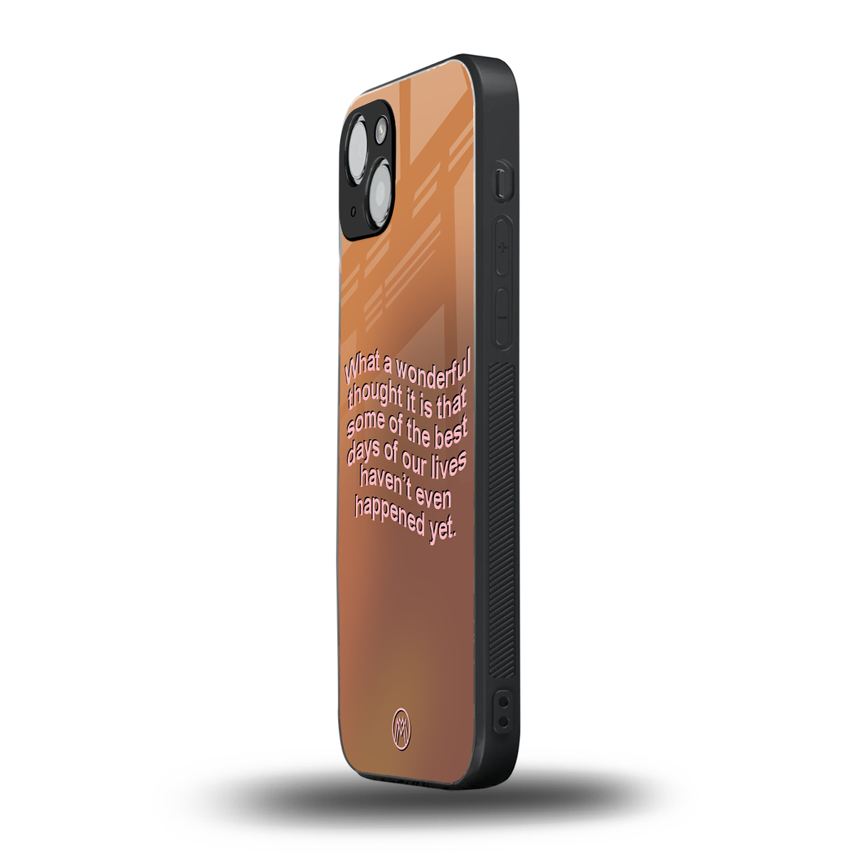wonderful thought back phone cover | glass case for iphone 15