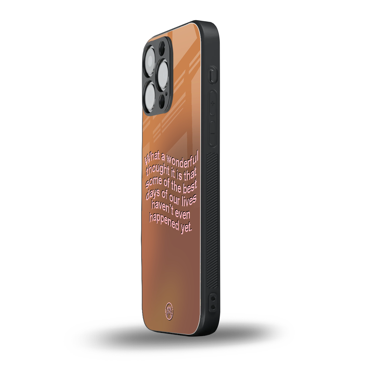 wonderful thought back phone cover | glass case for iphone 16 pro max