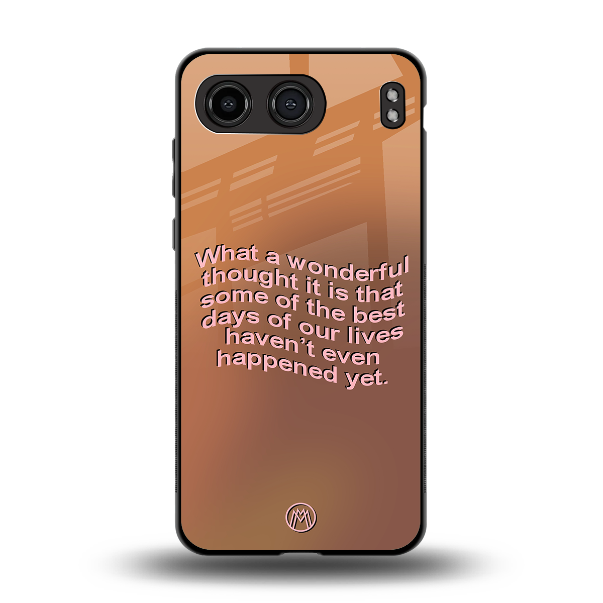 wonderful thought back phone cover | glass case for oneplus nord 4