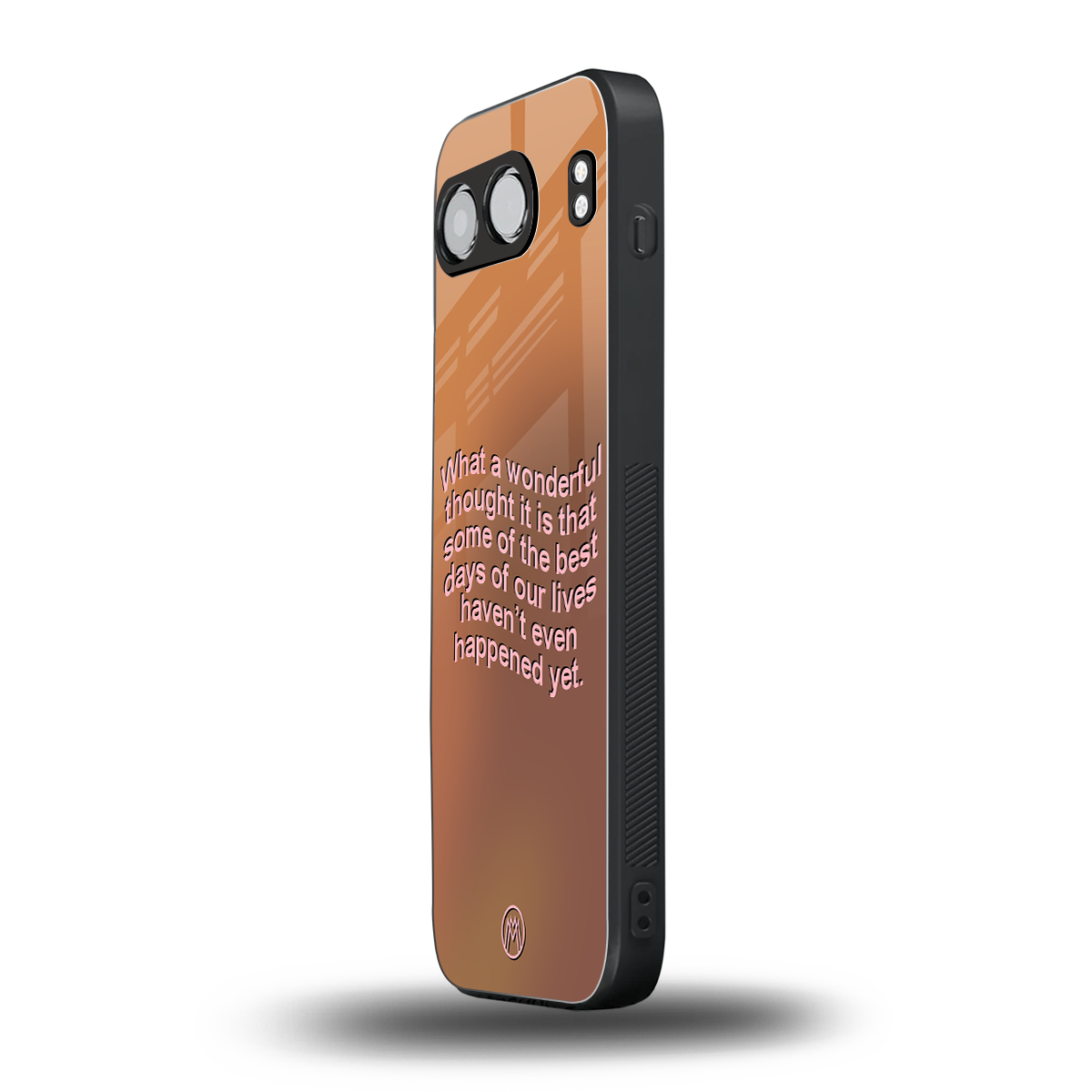 wonderful thought back phone cover | glass case for oneplus nord 4