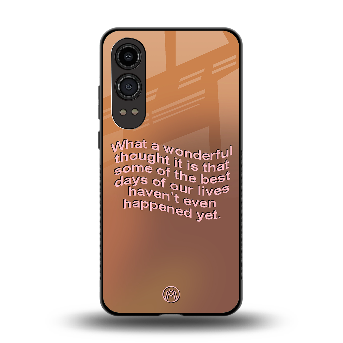 wonderful thought back phone cover | glass case for oneplus nord ce 4 lite