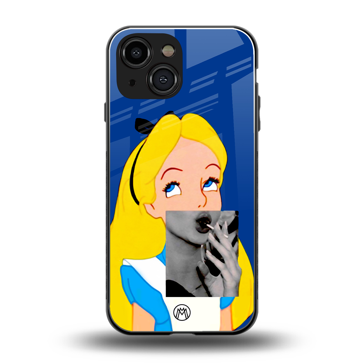 wonderland treat back phone cover | glass case for iphone 13 mini