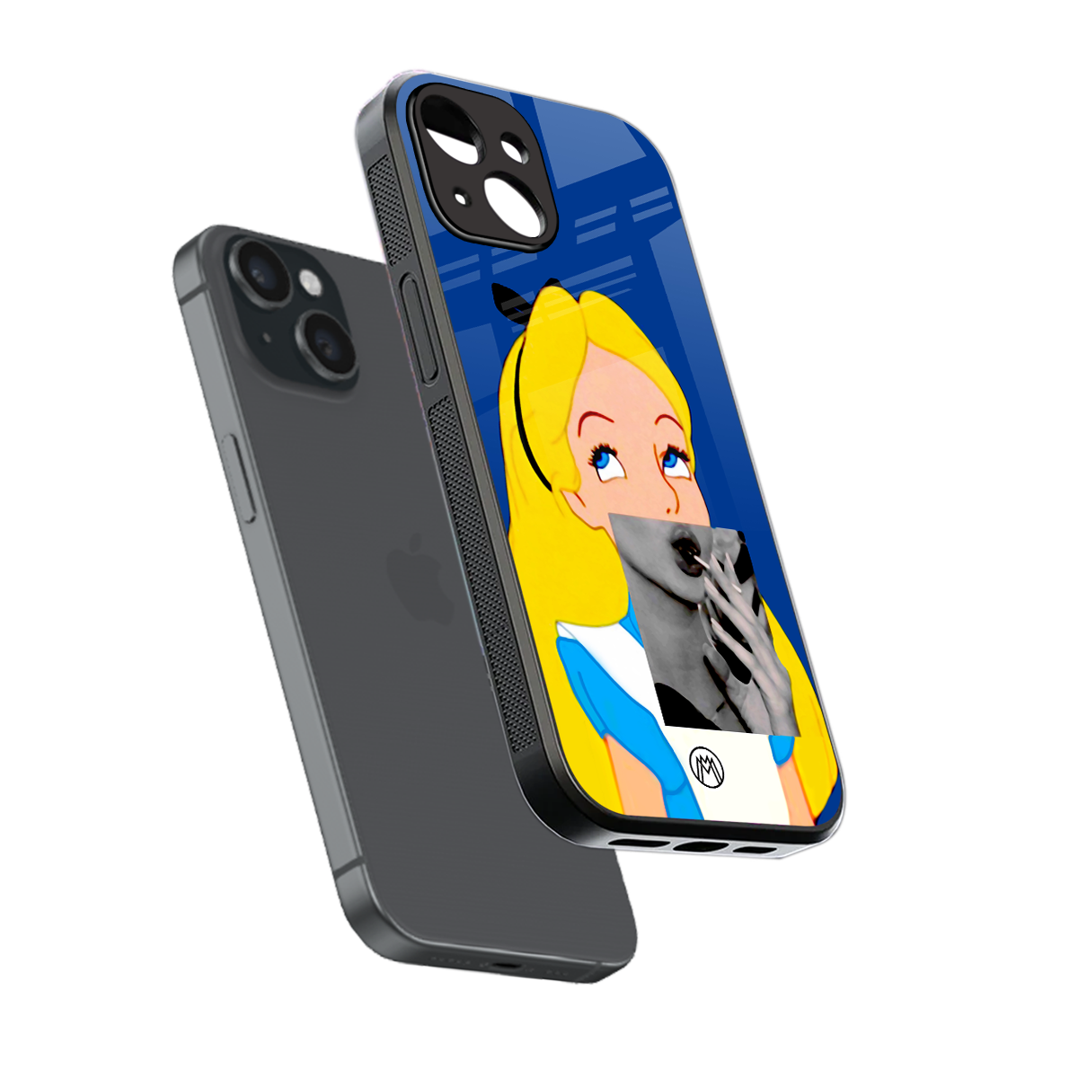 wonderland treat back phone cover | glass case for iphone 13 mini
