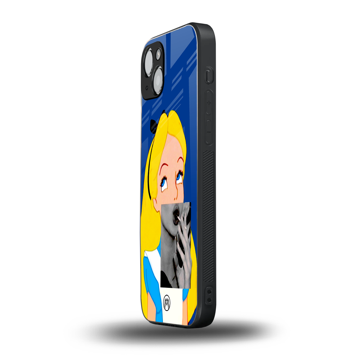 wonderland treat back phone cover | glass case for iphone 15 plus