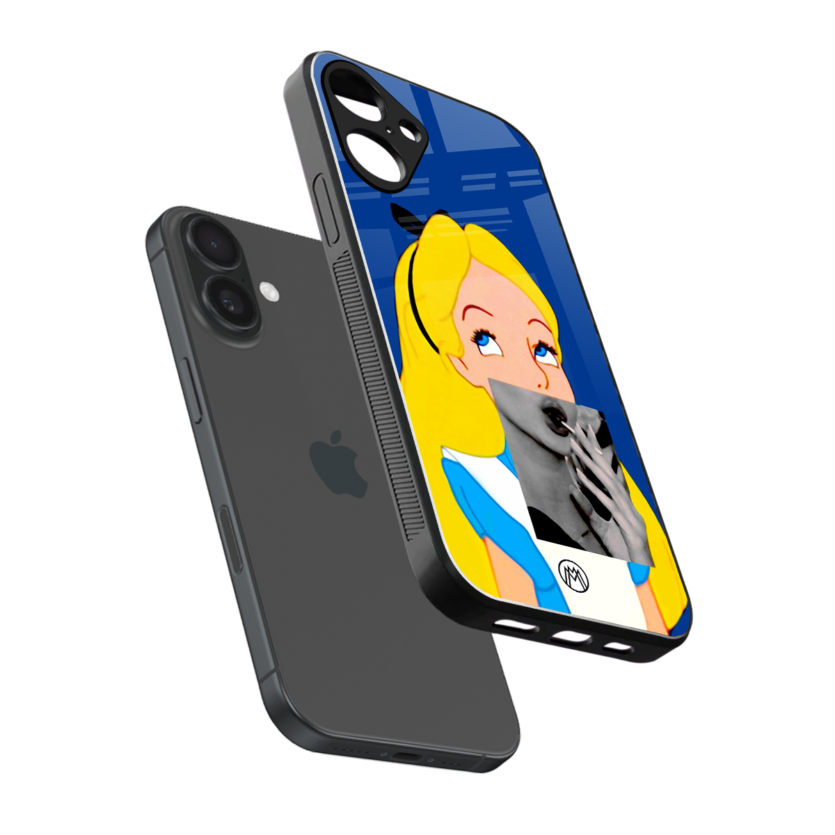 wonderland treat back phone cover | glass case for iphone 16 plus