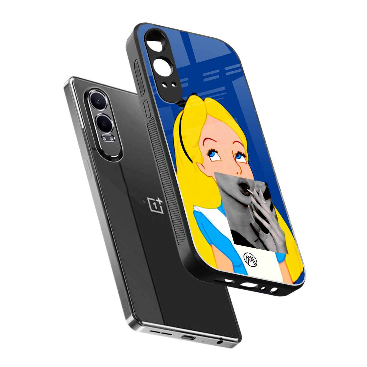wonderland treat back phone cover | glass case for oneplus nord ce 4 lite