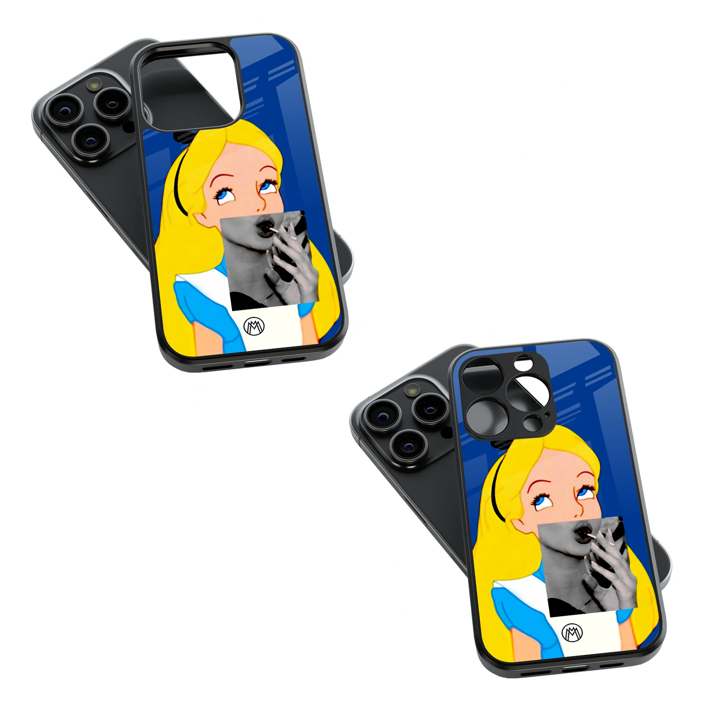 Trendy Glass Back Mobile Case for iPhone, Samsung, Redmi, OnePlus, Google Pixel, Motorola
