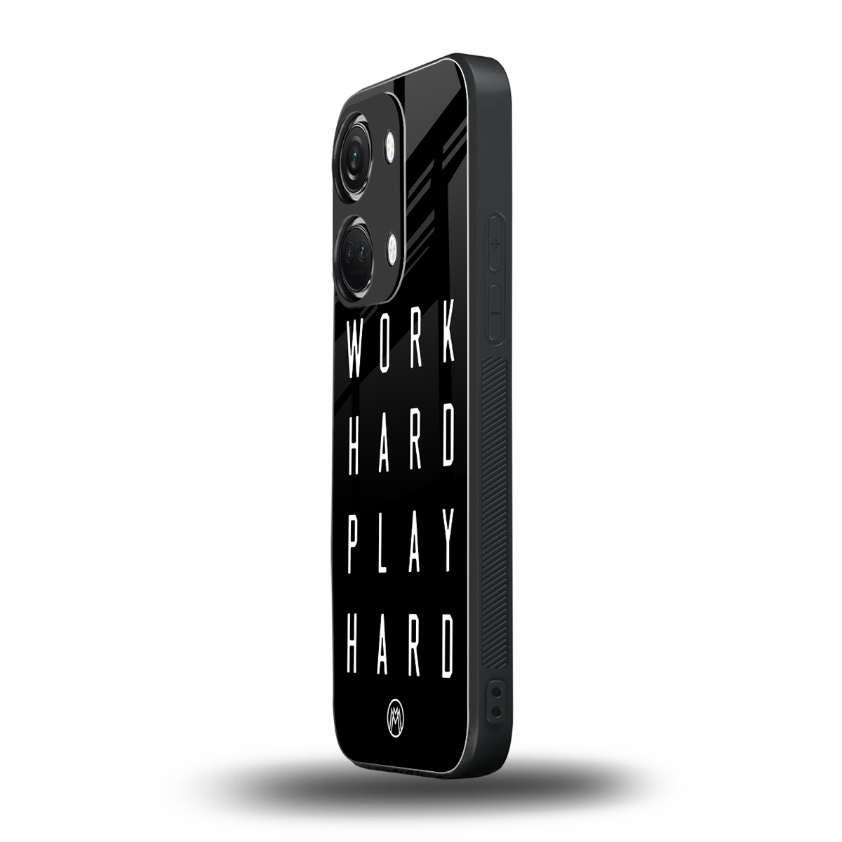 work hard play hard back phone cover | glass case for oneplus nord 3