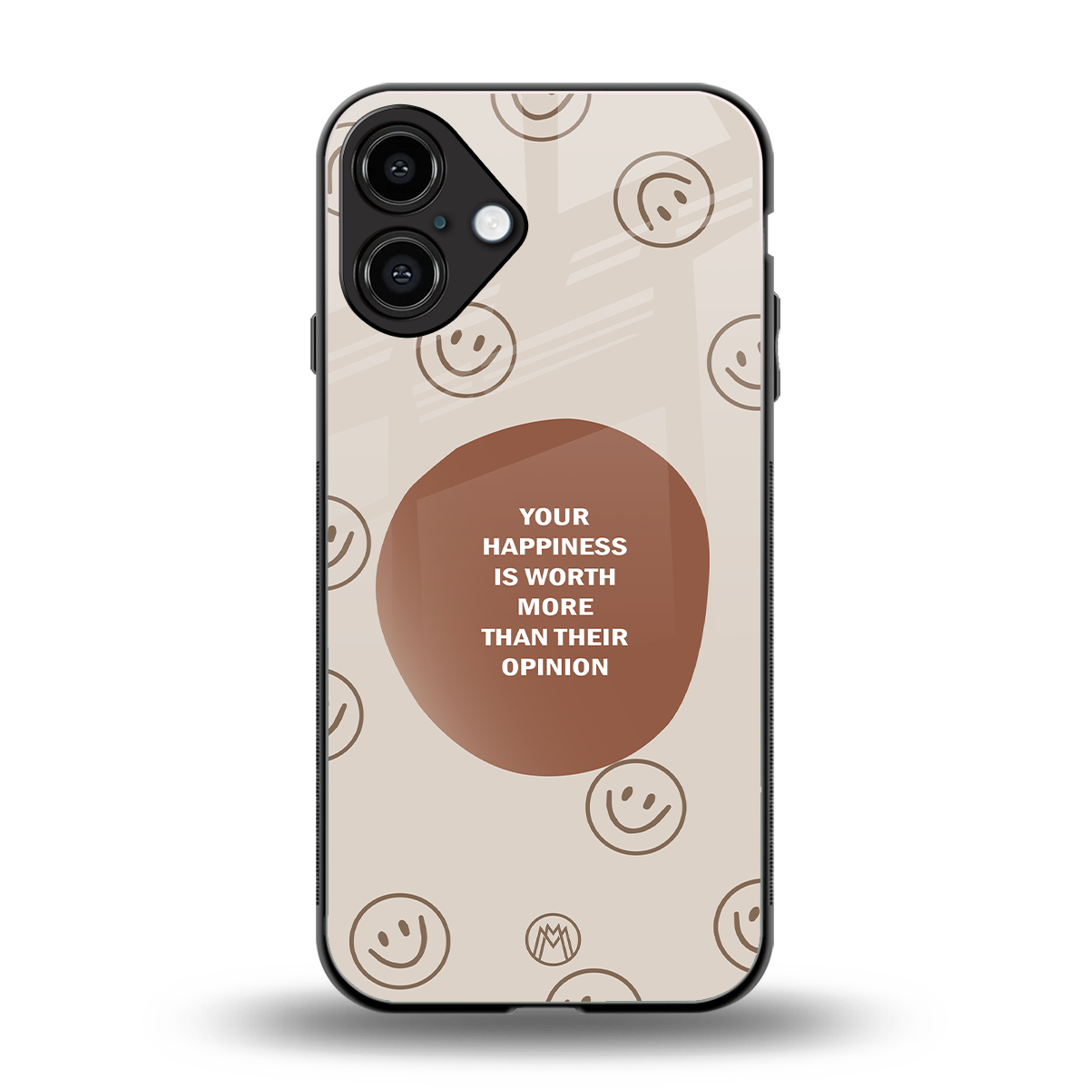 worth back phone cover | glass case for iphone 16 plus