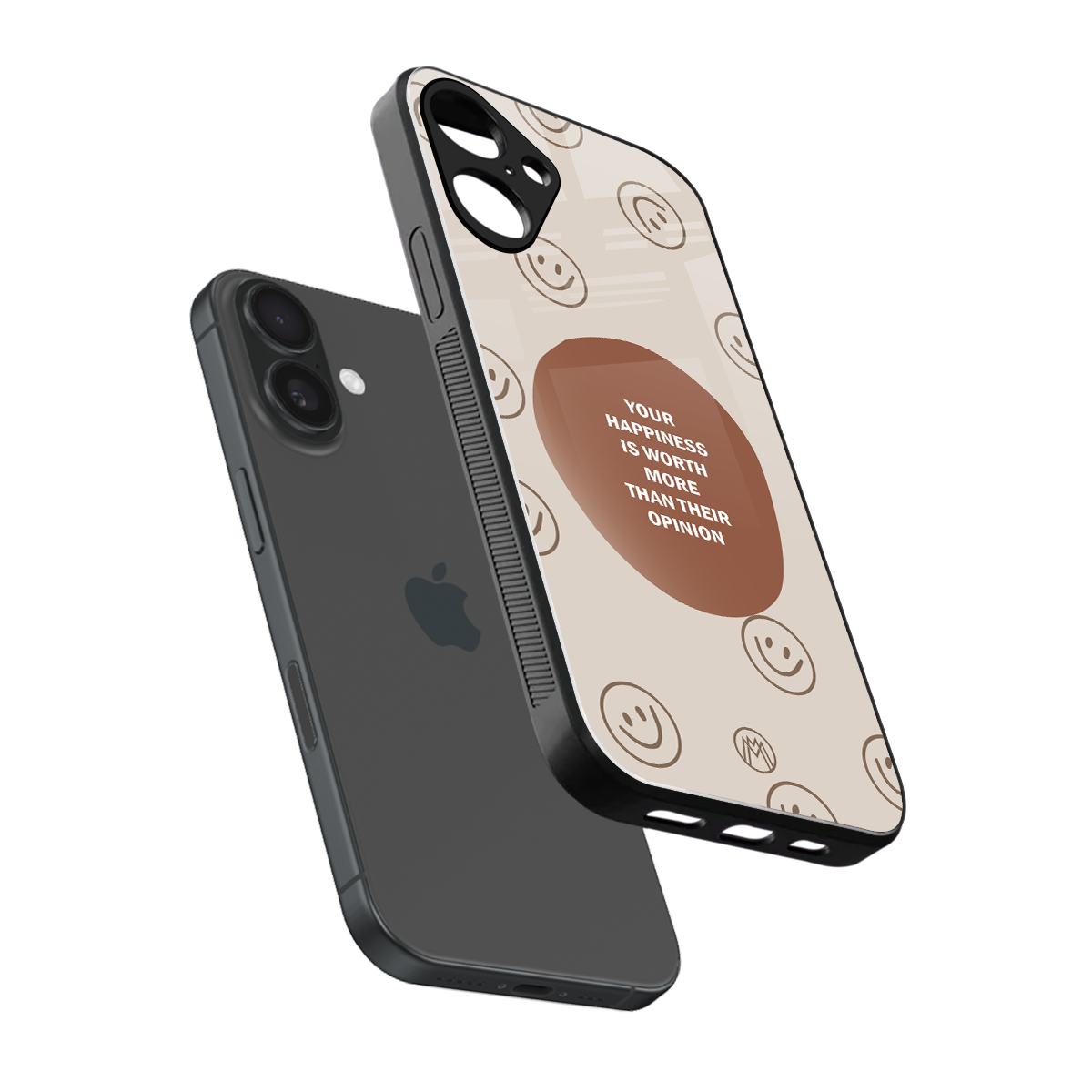 worth back phone cover | glass case for iphone 16 plus