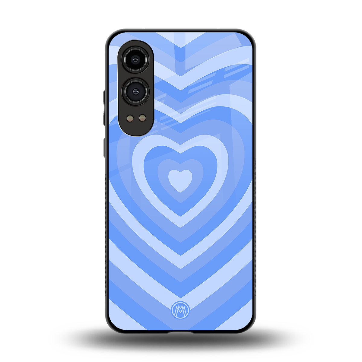 y2k blue hearts aesthetic back phone cover | glass case for oneplus nord ce 4 lite