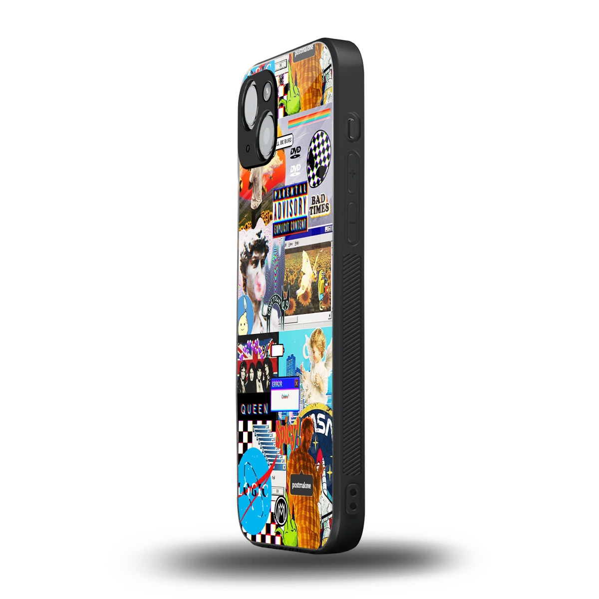 y2k collage aesthetic back phone cover | glass case for iphone 14