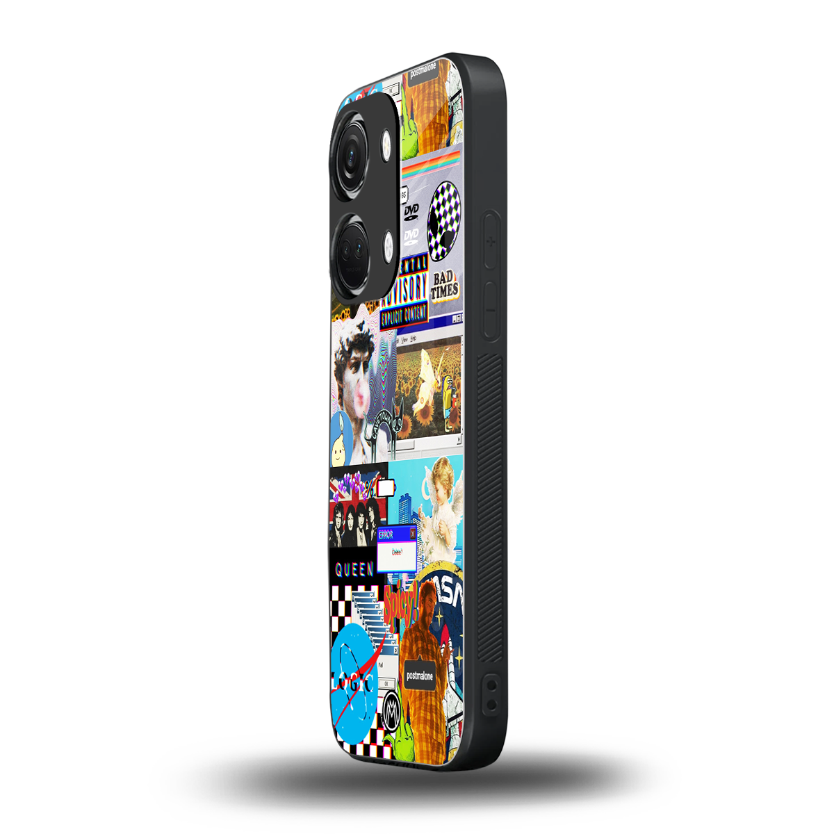 y2k collage aesthetic back phone cover | glass case for oneplus nord 3