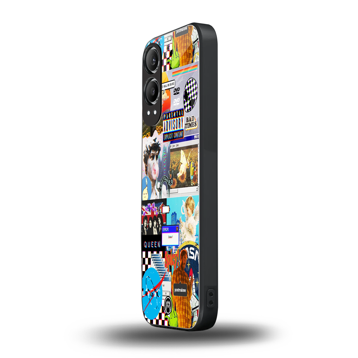 y2k collage aesthetic back phone cover | glass case for oneplus nord ce 4 lite