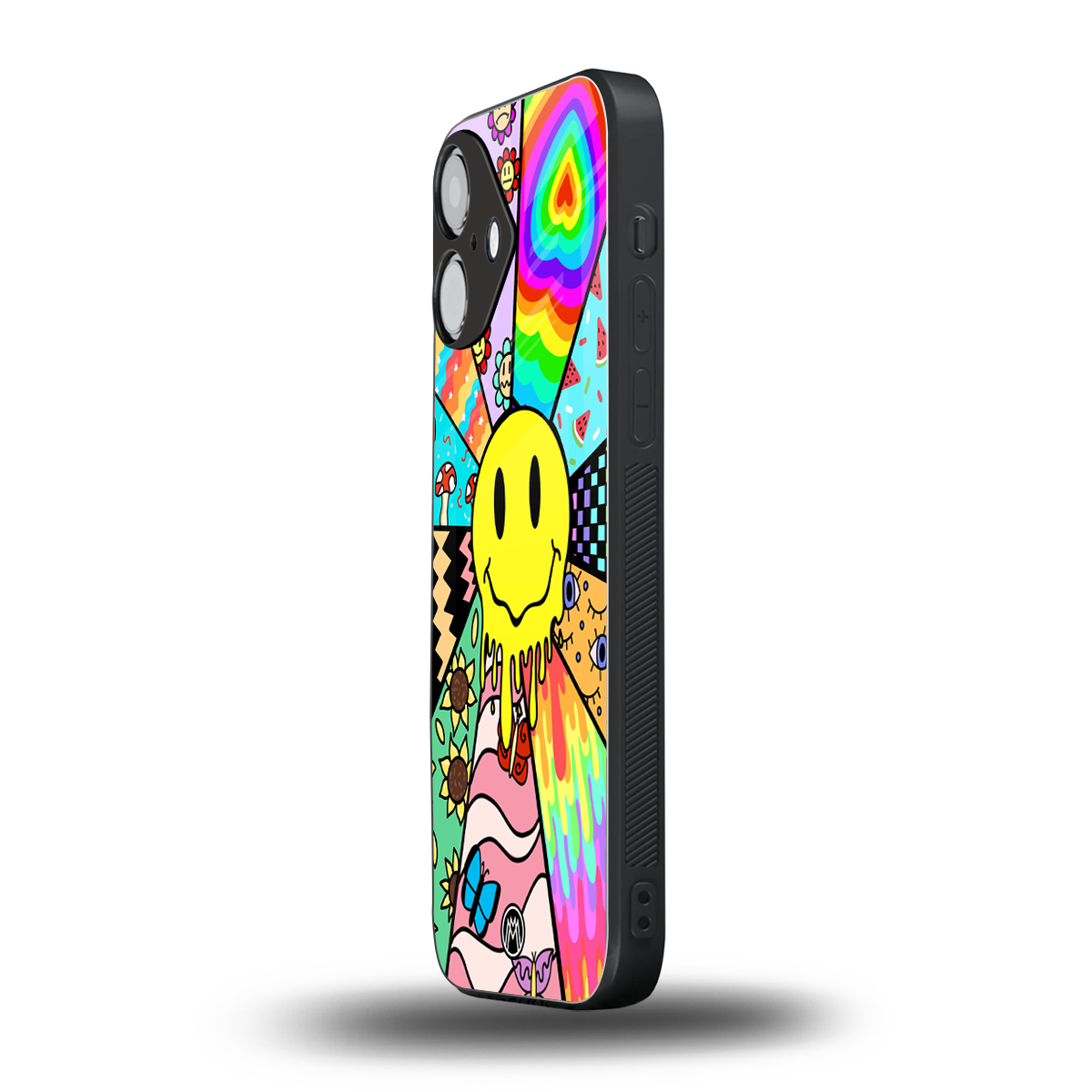 y2k doodle back phone cover | glass case for iphone 16