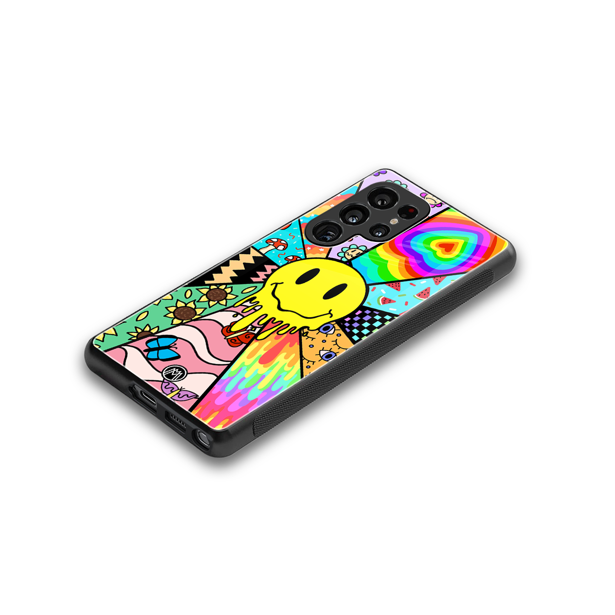 y2k doodle back phone cover | glass case for samsung galaxy s25 ultra