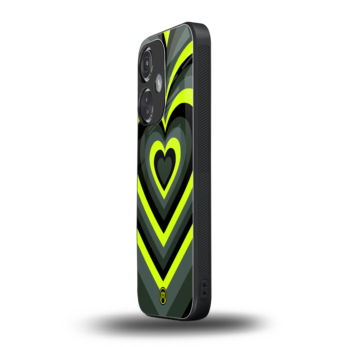 y2k emerald green hearts back phone cover | glass case for oneplus nord ce 3