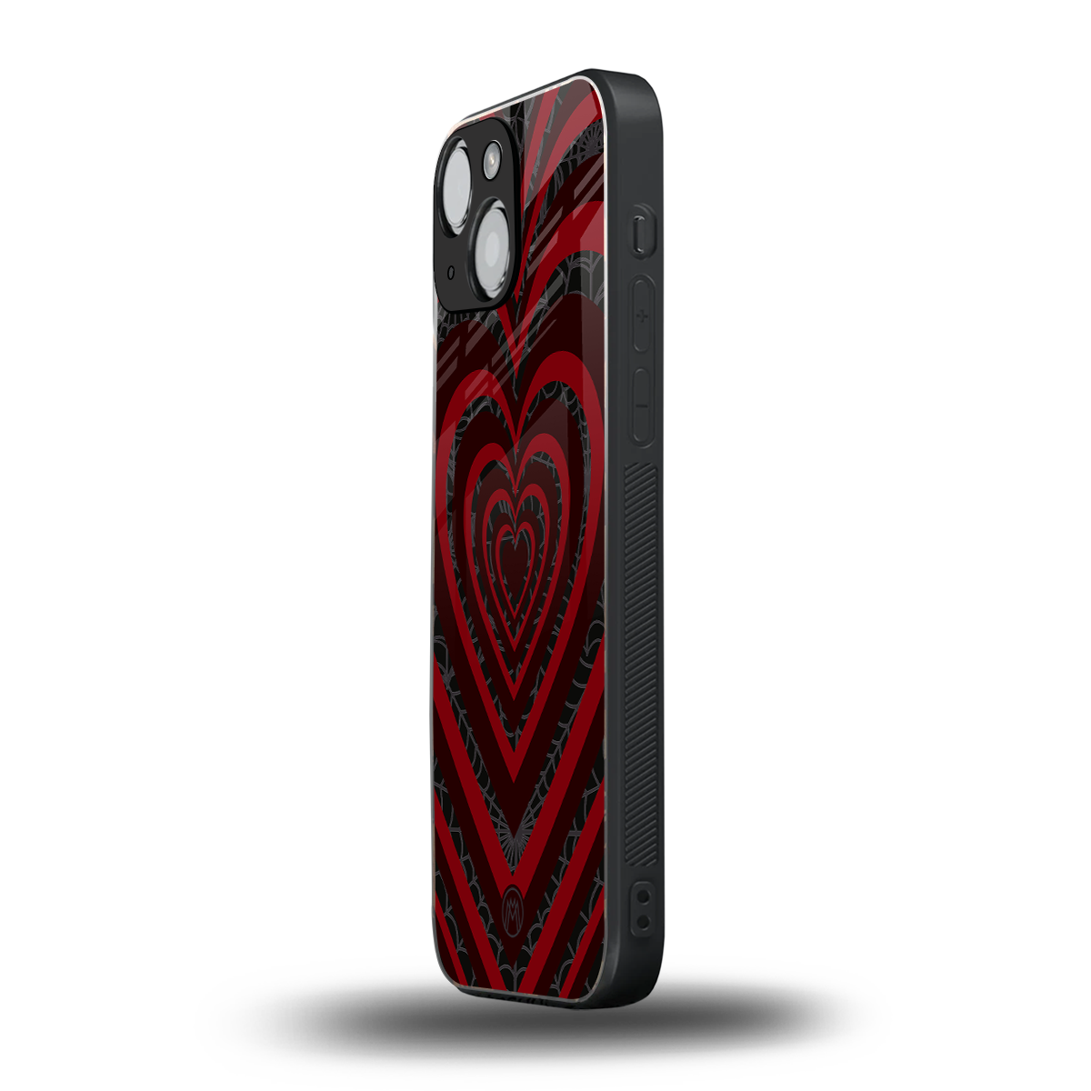 y2k hearts x spider back phone cover | glass case for iphone 13 mini