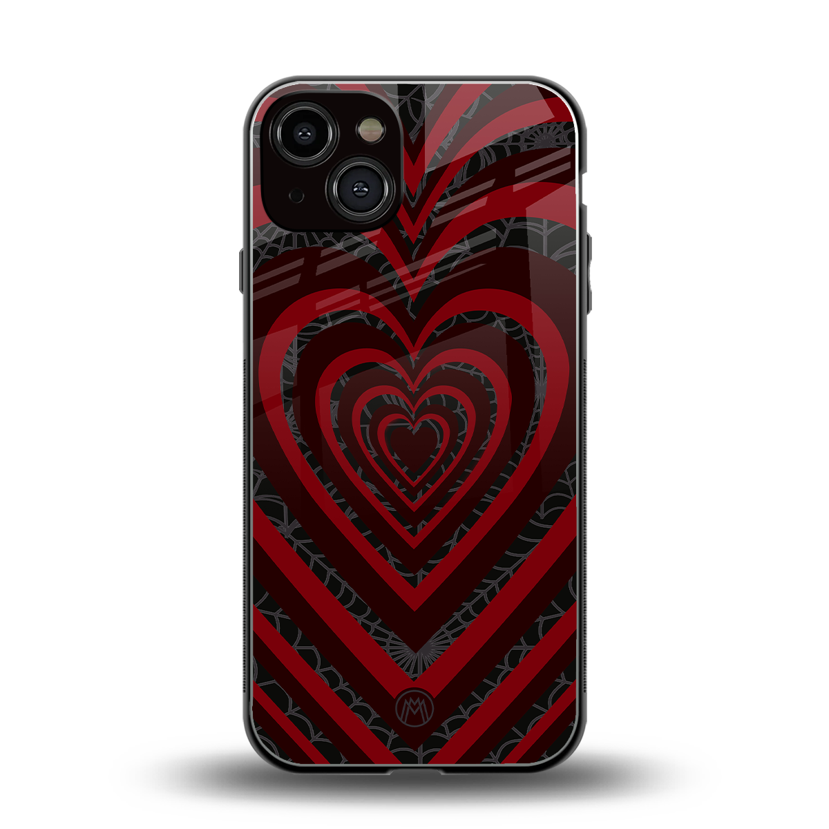y2k hearts x spider back phone cover | glass case for iphone 13