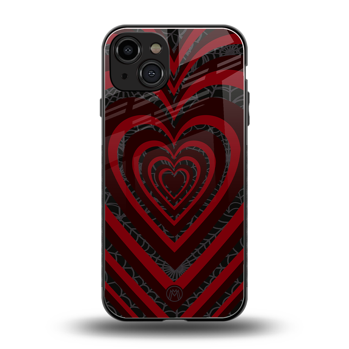 y2k hearts x spider back phone cover | glass case for iphone 15