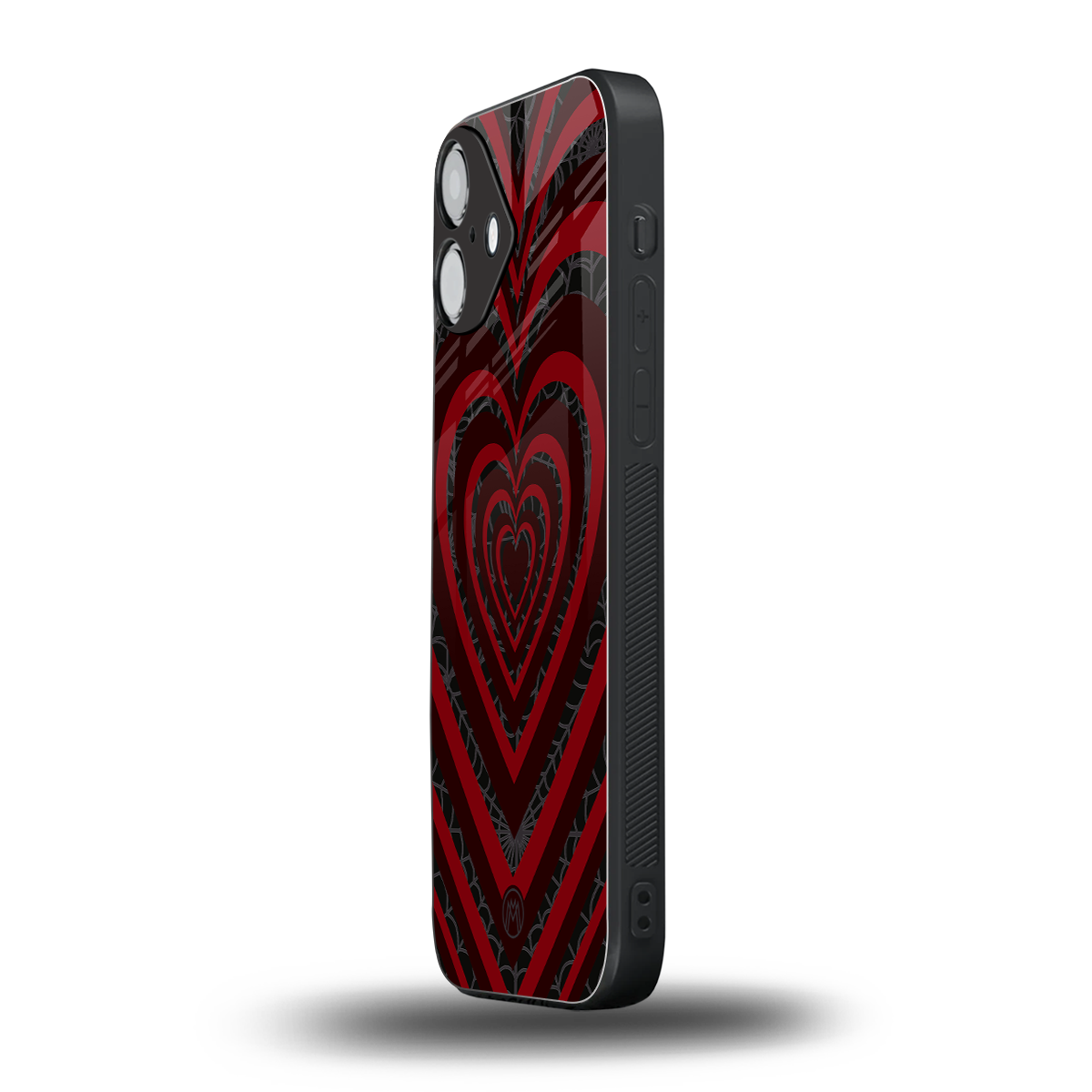 y2k hearts x spider back phone cover | glass case for iphone 16 plus