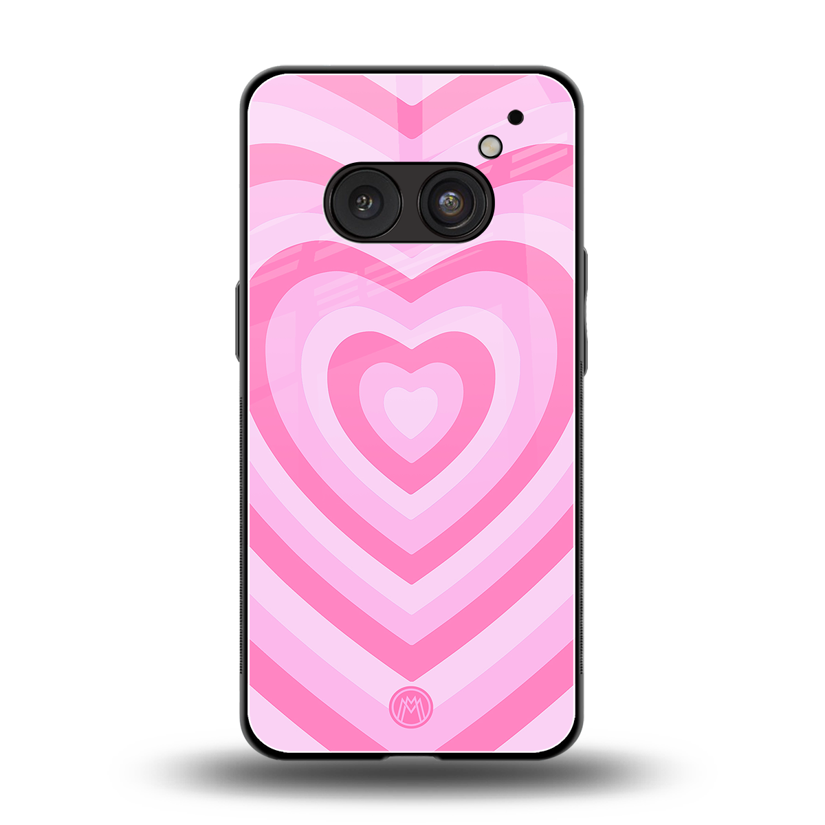 y2k pink hearts aesthetic back phone cover | glass case for nothing phone 2a