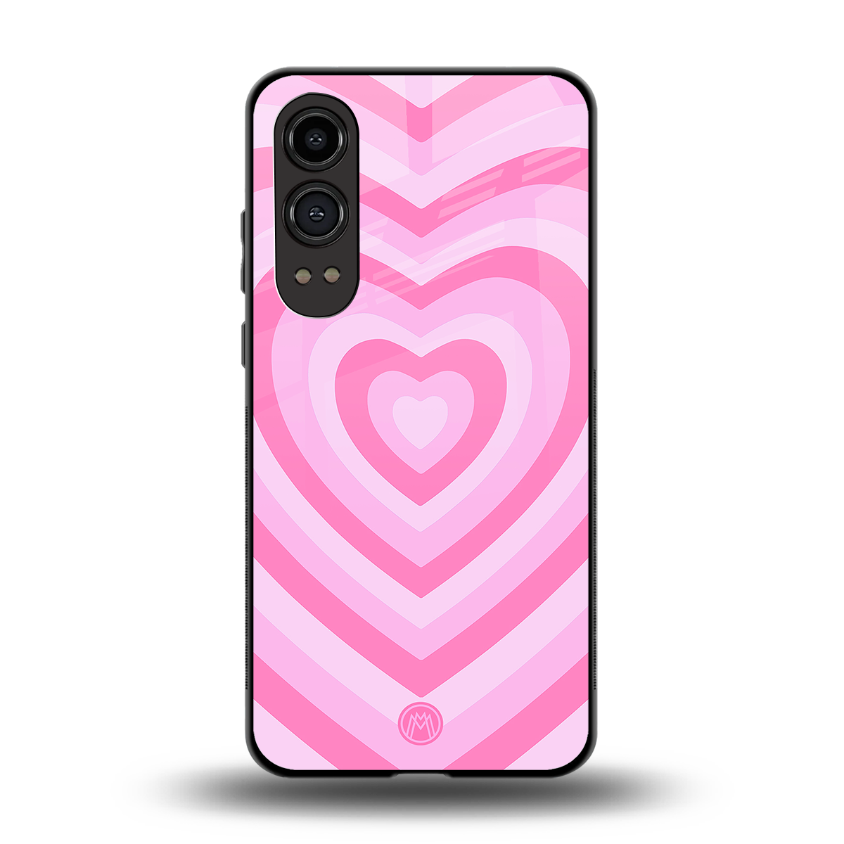 y2k pink hearts aesthetic back phone cover | glass case for oneplus nord ce 4 lite