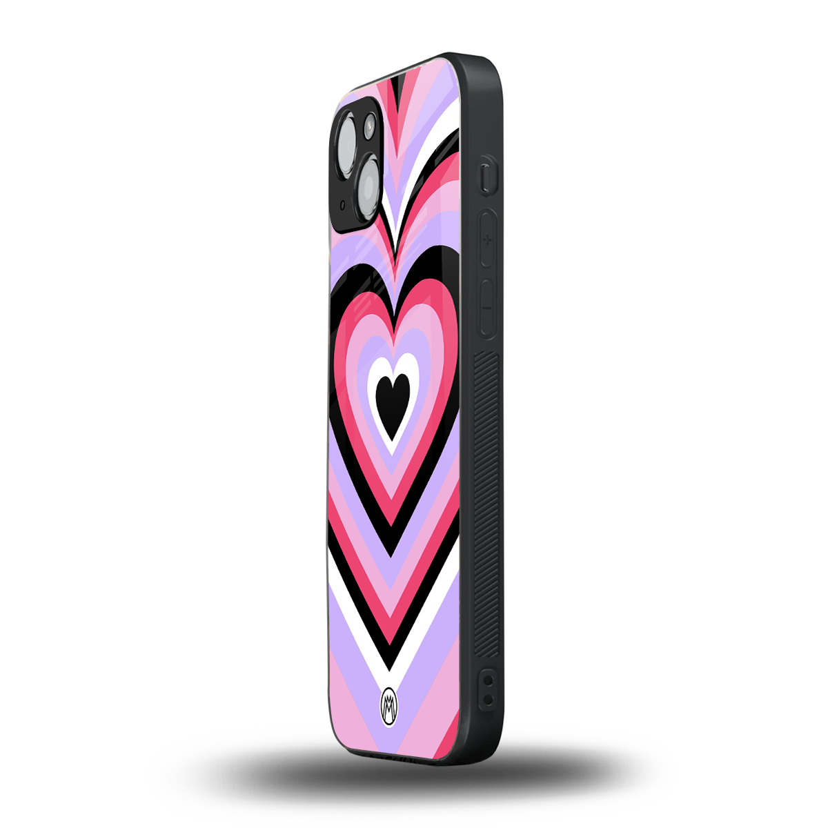 y2k pink hearts bubblegum edition back phone cover | glass case for iphone 15 plus