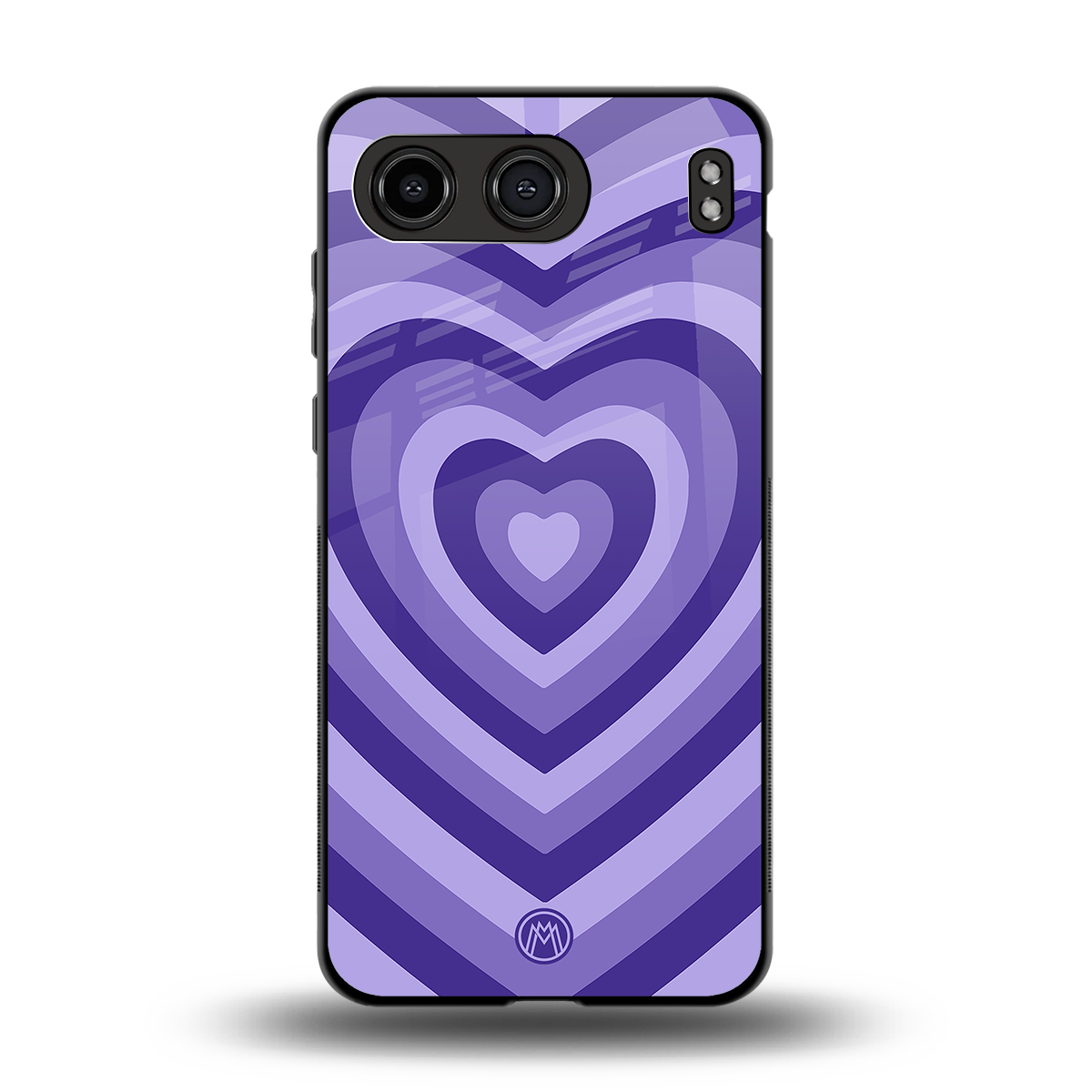 y2k purple hearts aesthetic back phone cover | glass case for oneplus nord 4