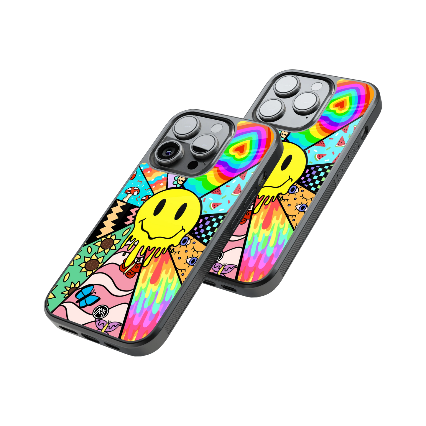 Protective Glass Back Phone Case Compatible with iPhone, Samsung, OnePlus, Pixel & More