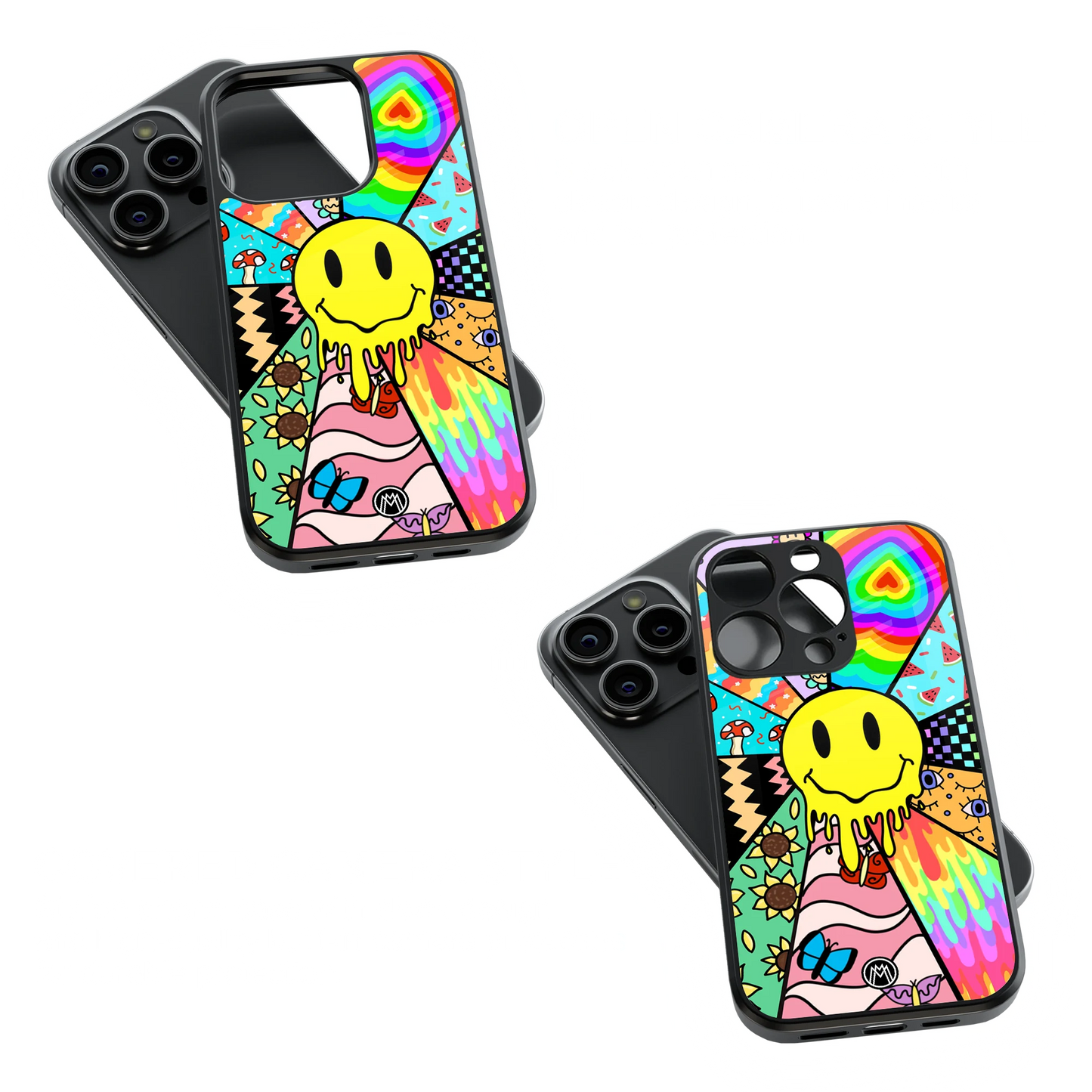 Trendy Glass Back Mobile Case for iPhone, Samsung, Redmi, OnePlus, Google Pixel, Motorola