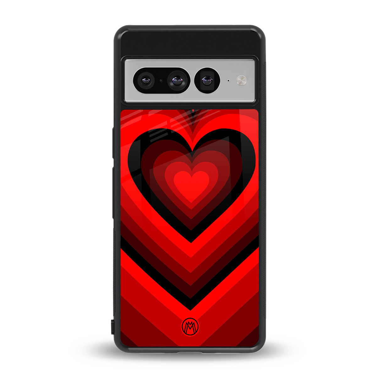 y2k red hearts wine edition back phone cover | glass case for google pixel 7 pro