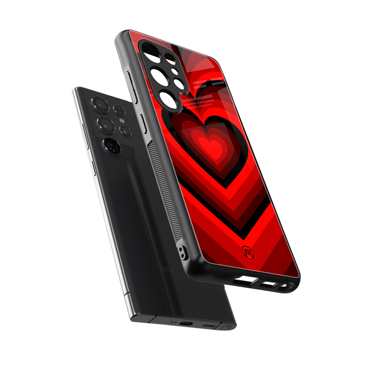 y2k red hearts wine edition back phone cover | glass case for samsung galaxy s25 ultra