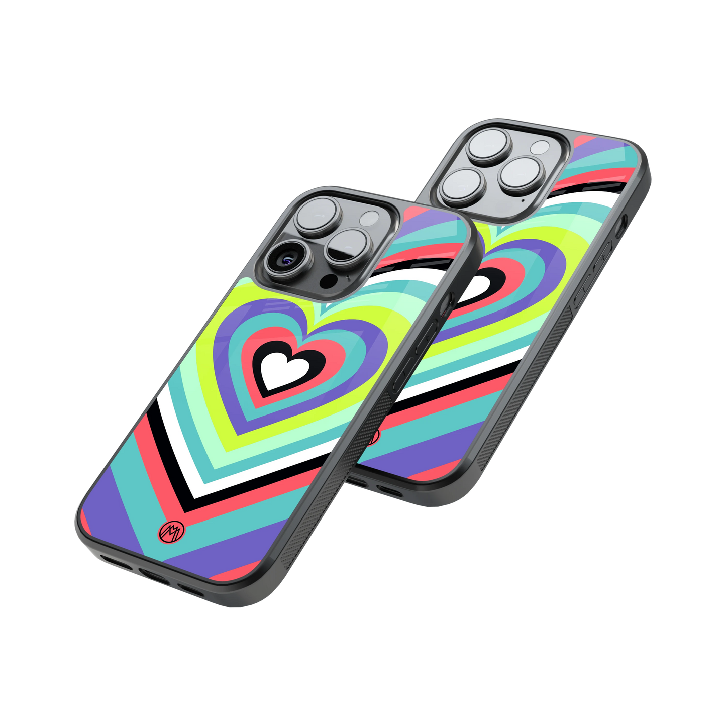 Protective Glass Back Phone Case Compatible with iPhone, Samsung, OnePlus, Pixel & More