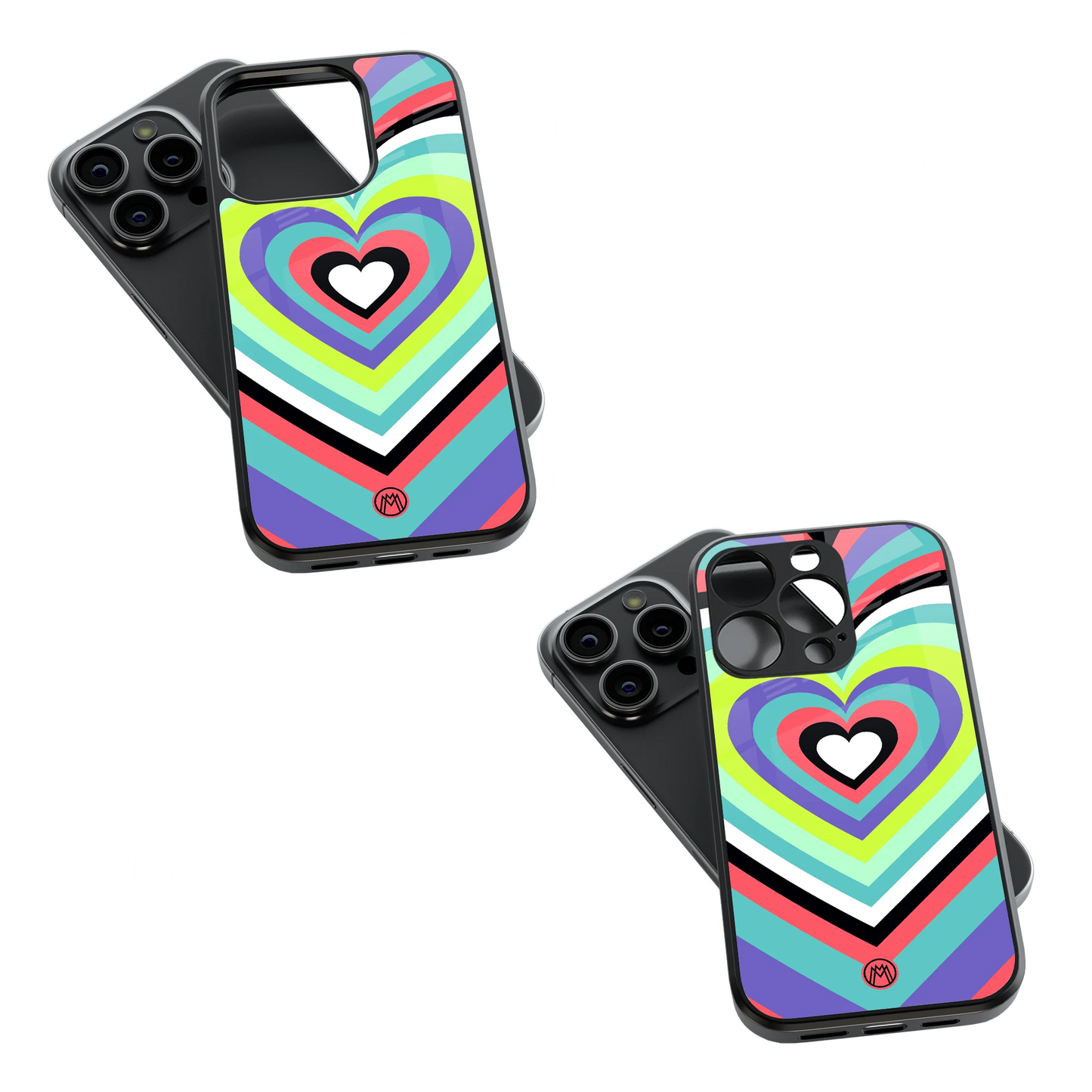 Trendy Glass Back Mobile Case for iPhone, Samsung, Redmi, OnePlus, Google Pixel, Motorola