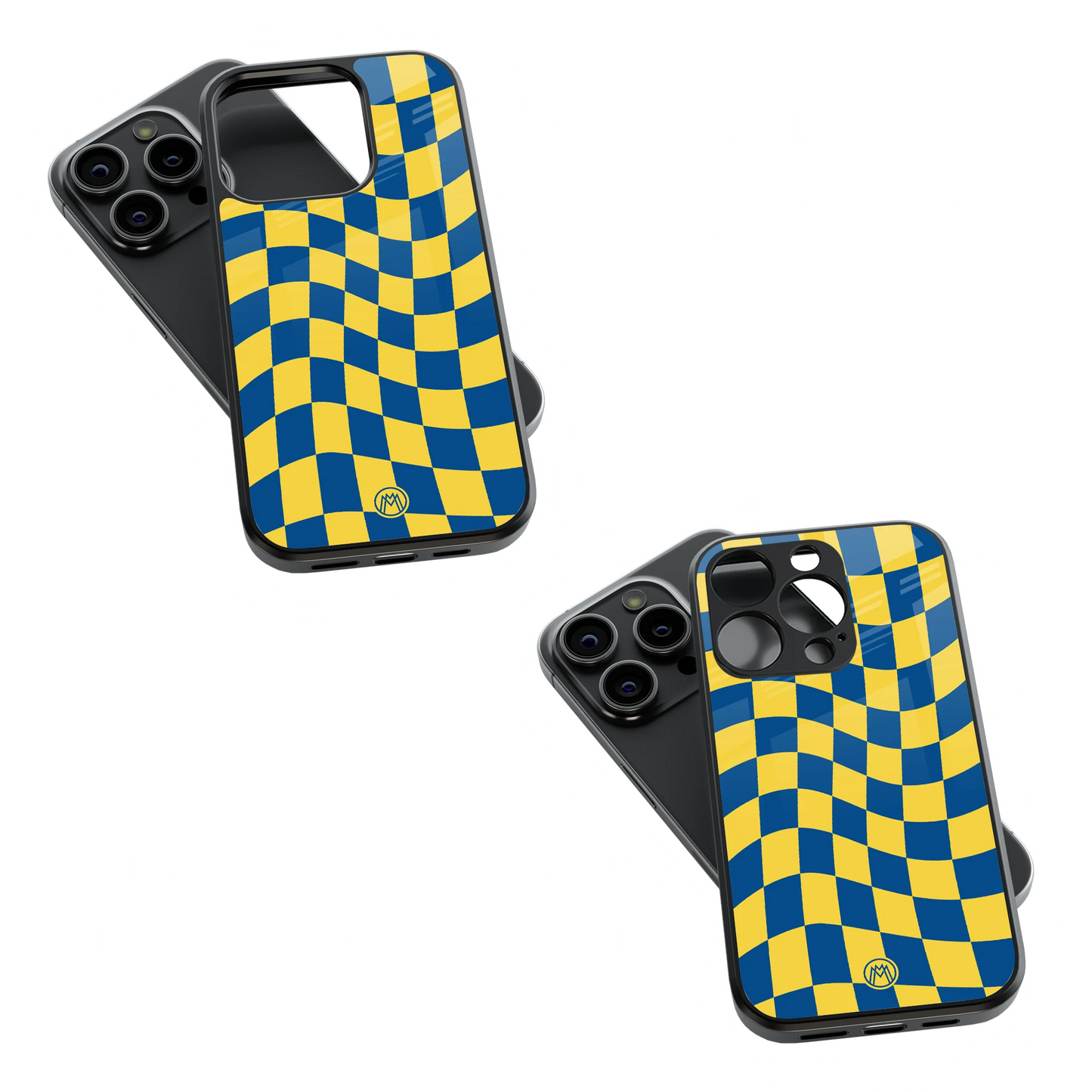 Trendy Glass Back Mobile Case for iPhone, Samsung, Redmi, OnePlus, Google Pixel, Motorola
