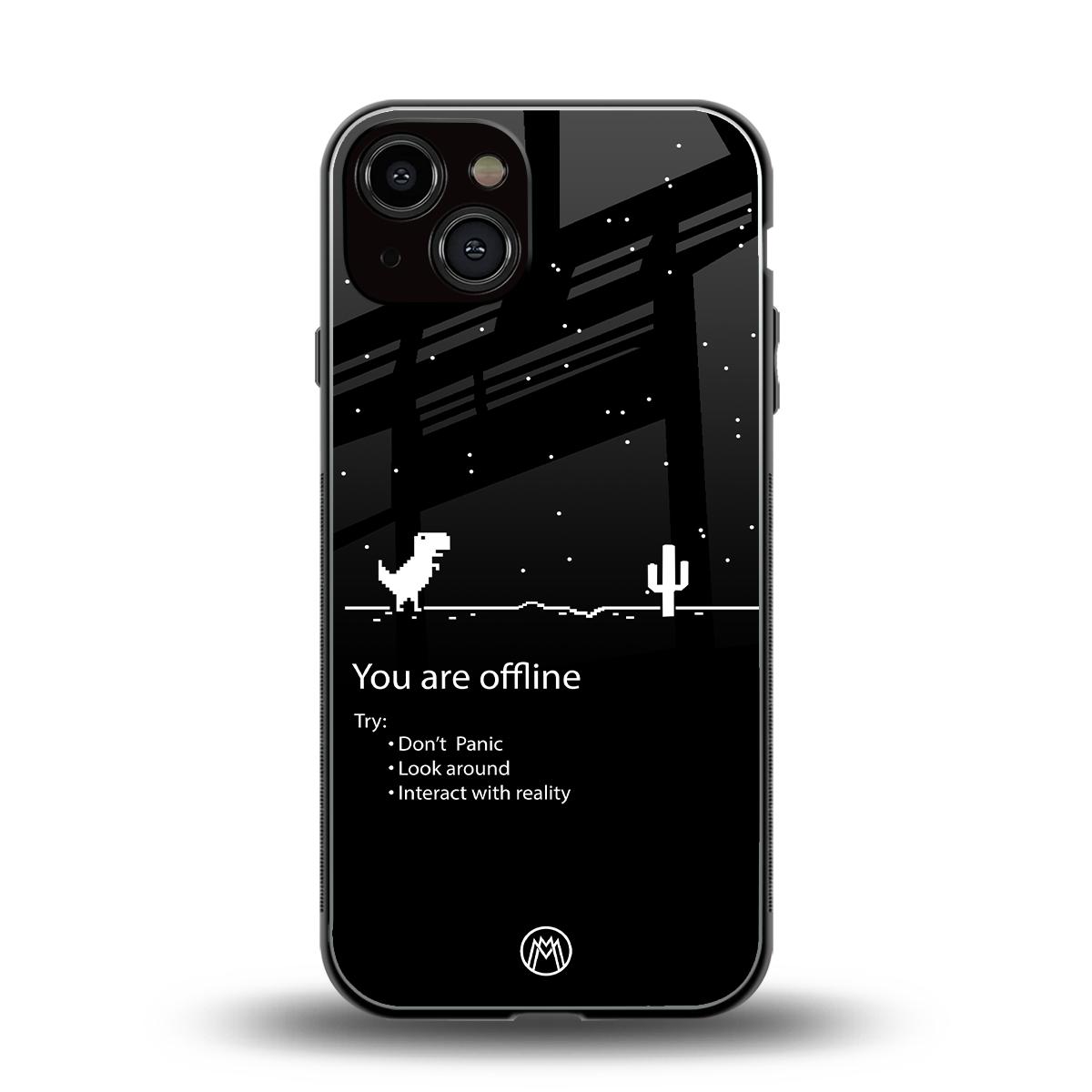 you are offline back phone cover | glass case for iphone 13