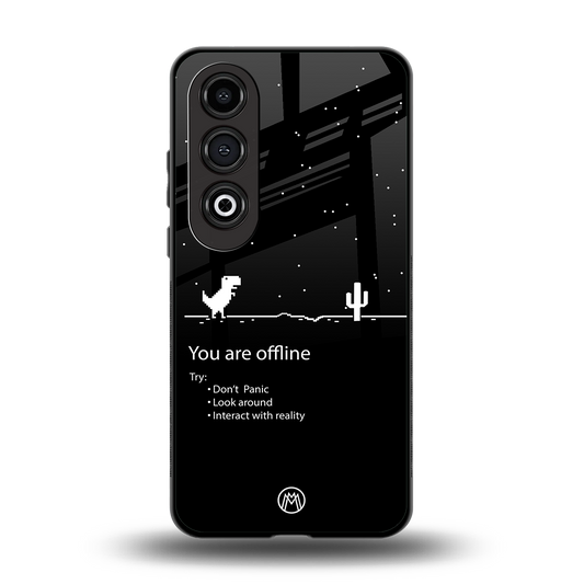 you are offline back phone cover | glass case for oneplus nord ce 4