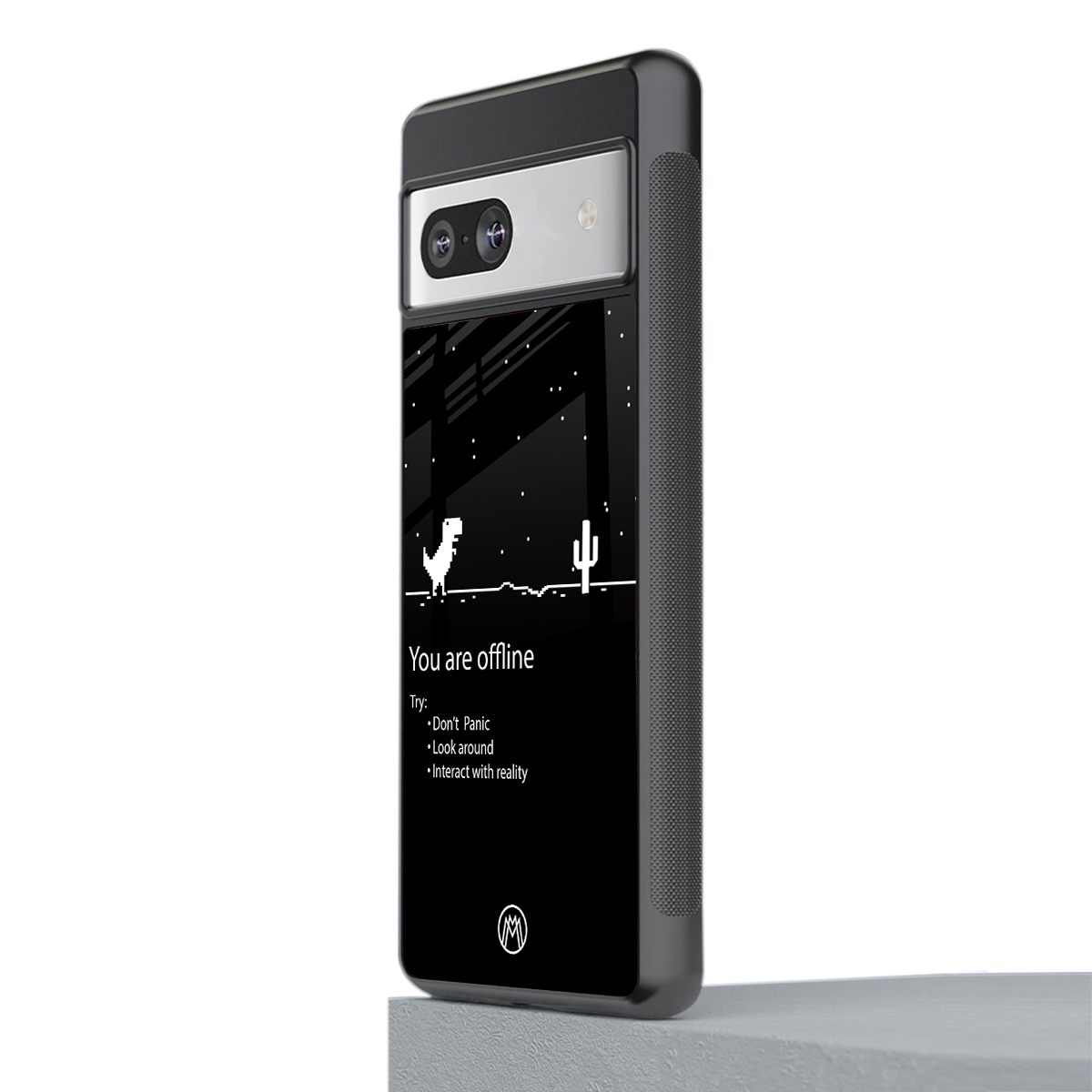you are offline back phone cover | glass case for Google Pixel 7